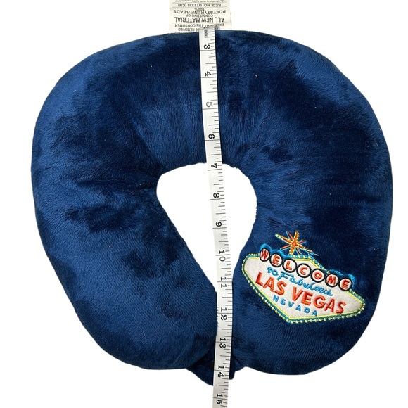 Cloudz Navy Blue Las Vegas Travel Neck Pillow | Resort Style Accessory Vacation - Picture 6 of 7